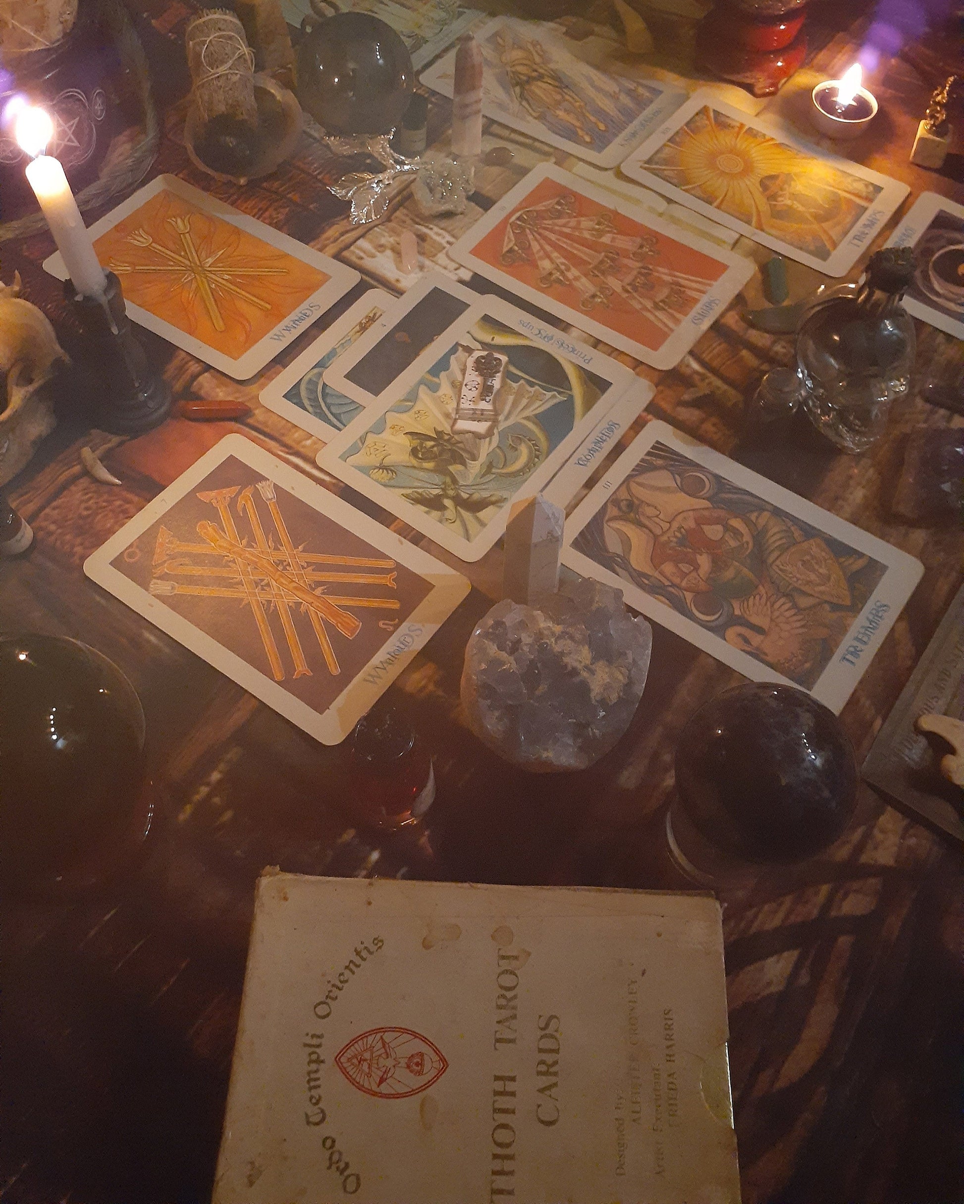 Thoth Celtic Cross Tarot Deck 11-Card Reading SAME DAY with Personalized Photo of your spread - Psychic Intuitive Spiritual Divination