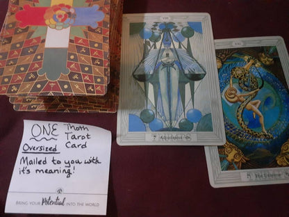 Vintage Thoth Tarot Cards Selected Especially For You Mailed With Card Meanings - Divination or Crafting with Free Surprise Gifts