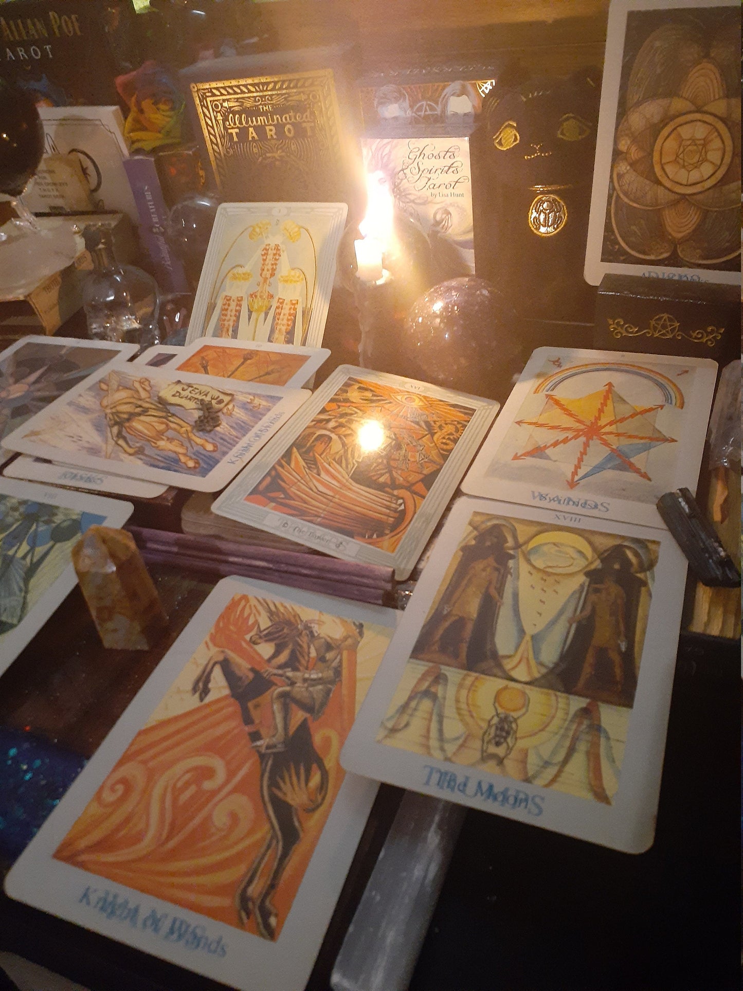 Thoth Celtic Cross Tarot Deck 11-Card Reading SAME DAY with Personalized Photo of your spread - Psychic Intuitive Spiritual Divination