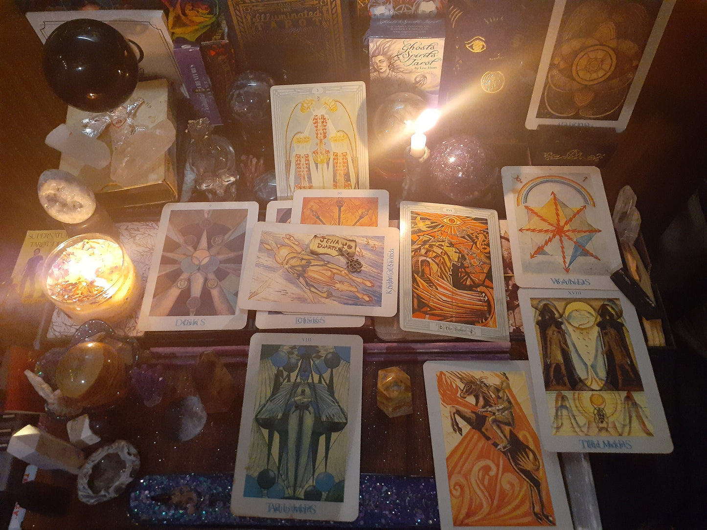 Thoth Celtic Cross Tarot Deck 11-Card Reading SAME DAY with Personalized Photo of your spread - Psychic Intuitive Spiritual Divination