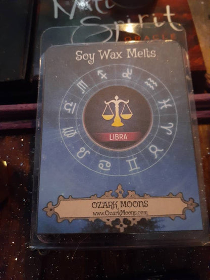 LIBRA Zodiac Horoscope Candles or Wax Melts (Sept 22 – Oct 23) Pink Tarts Highly Scented - Pagan Wiccan Wicca - Amber, Vanilla, and Incense