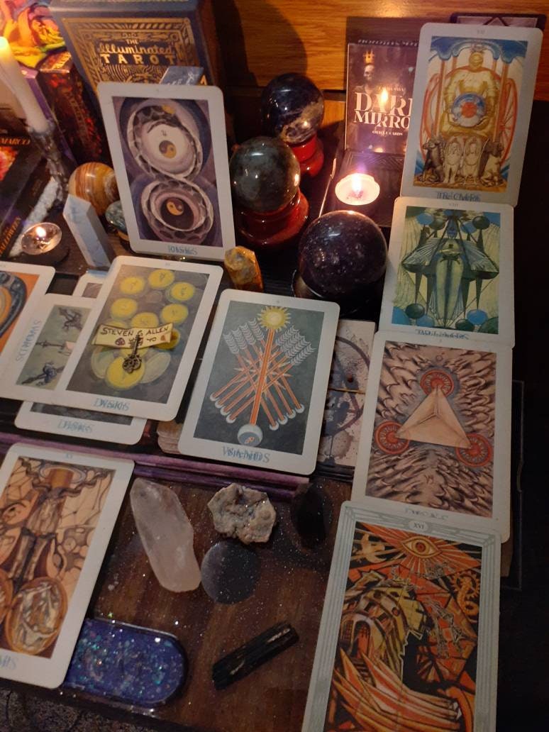 Thoth Celtic Cross Tarot Deck 11-Card Reading SAME DAY with Personalized Photo of your spread - Psychic Intuitive Spiritual Divination