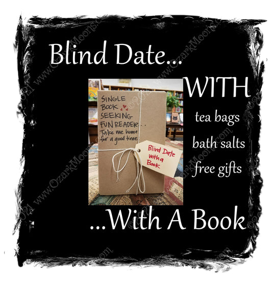 Blind Date With A Book Surprise Books with Hot Tea Bags, Sample of Bath Salts with Free Gifts - Your Choice of Genre