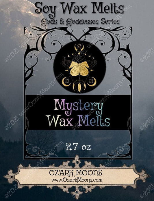 Mystery Scented Soy Wax Melts With Surprise Fragrance and Color (Some With Crystals) - Grab bag One of a Kind Candle Tarts, Unique scents