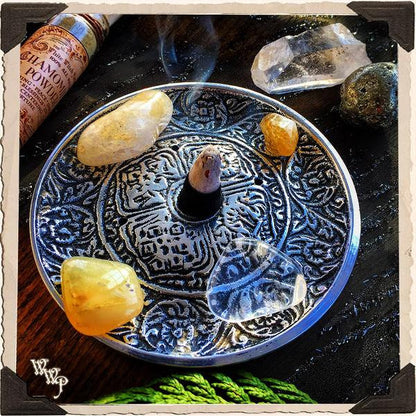 Ozark Moons HOUSE BLEND Charcoal Incense Cones - Soothing Nag Champa, Dragon's Blood, Egyptian Musk, and Warm Amber Blend - Meditation