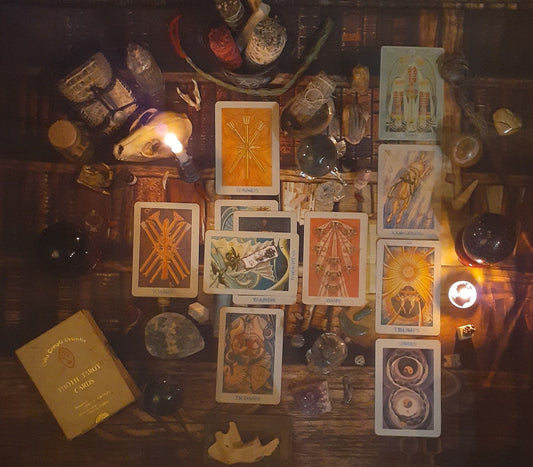 Thoth Celtic Cross Tarot Deck 11-Card Reading SAME DAY with Personalized Photo of your spread - Psychic Intuitive Spiritual Divination