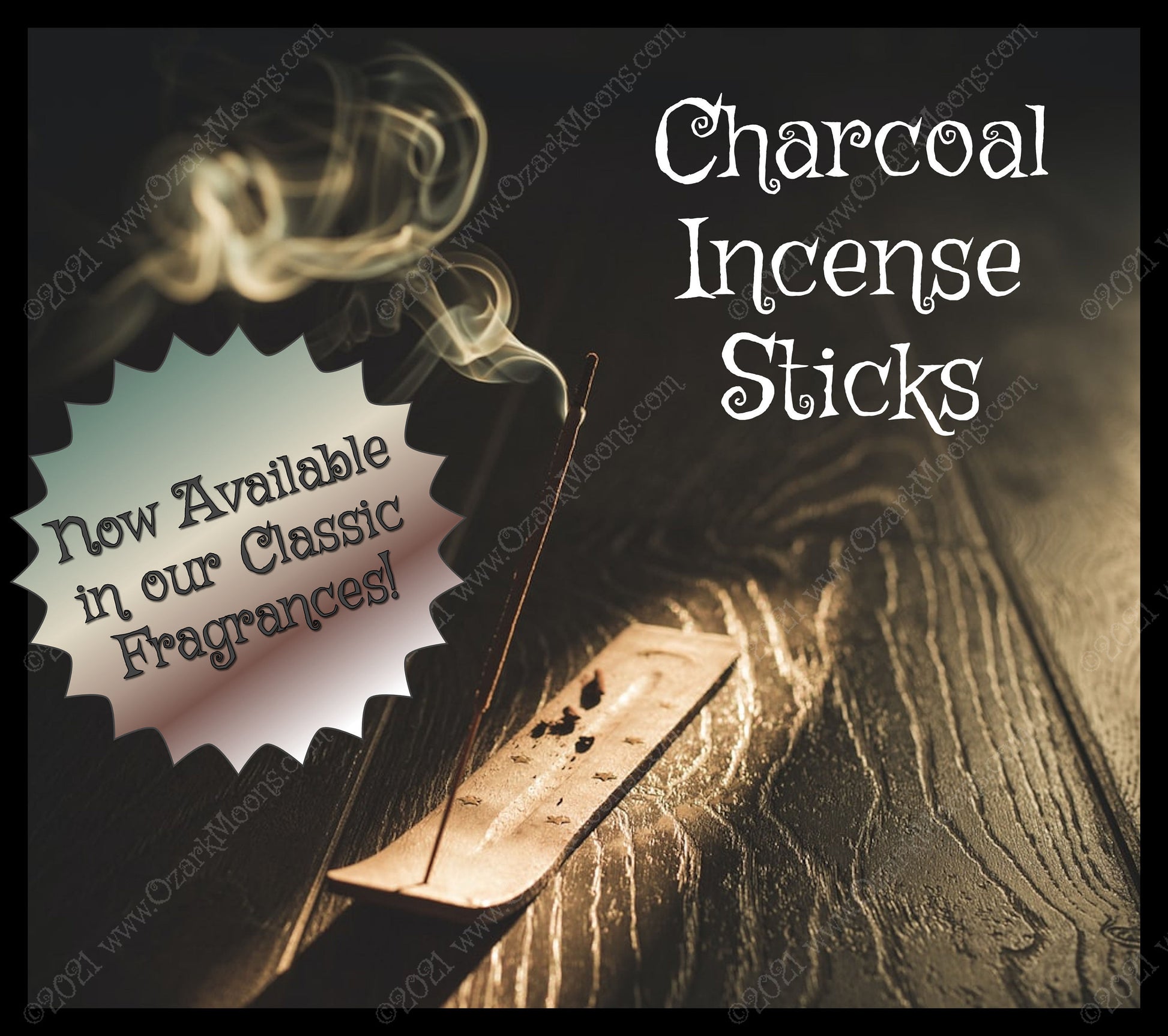 ZODIAC Charcoal Incense Cones, Jumbo Cones, or Sticks In Your Choice of Scents - Clean Burning With No Wood Filler - Made to Order