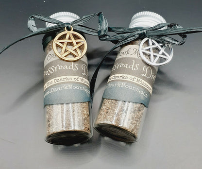 Set of All Three Spirit Soils - Witch's Grave Graveyard Dirt, Combat Soldier Cemetery Soil, Crossroads Dirt - Pagan Witch Spell Ingredients