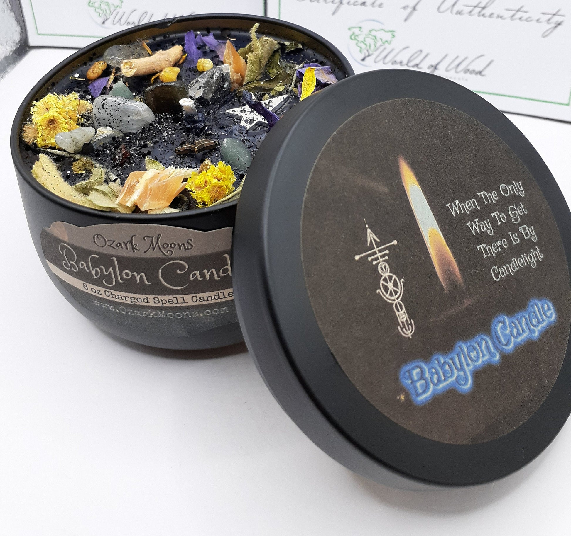 BABYLON CANDLE - Fully Charged and Dressed Spell Candle - When The Only Way To Get There Is By Candlelight Ritual Candle