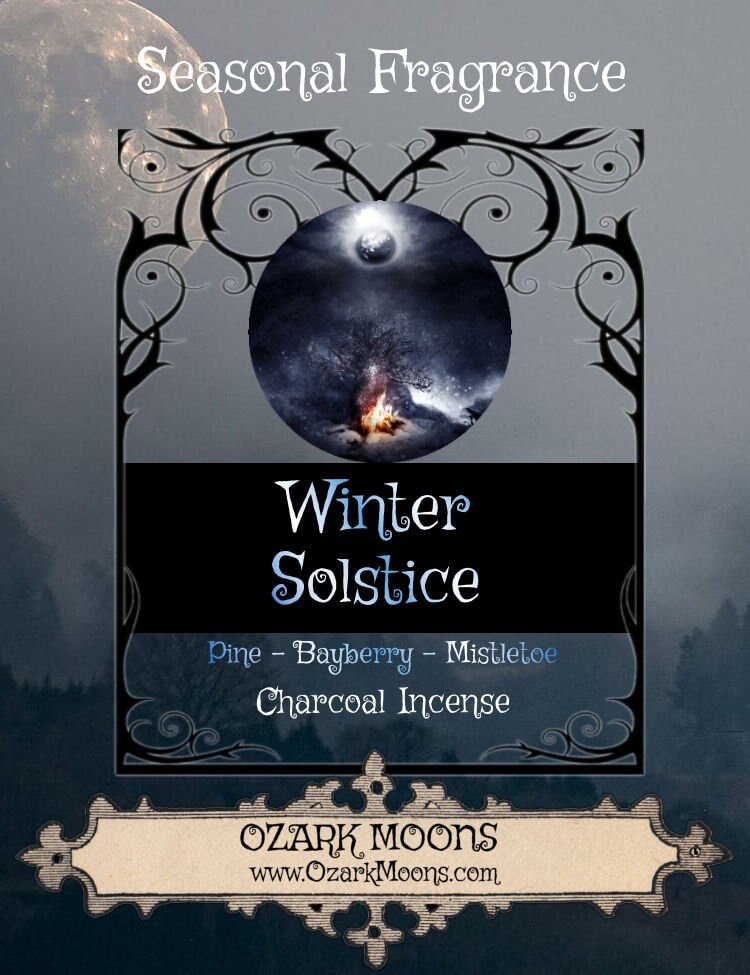 WINTER SOLSTICE Charcoal Incense Sticks and Cones - Yule Fragrance of Pine and Bayberry for Pagan, Wiccan, Witchy Offering, and Ritual